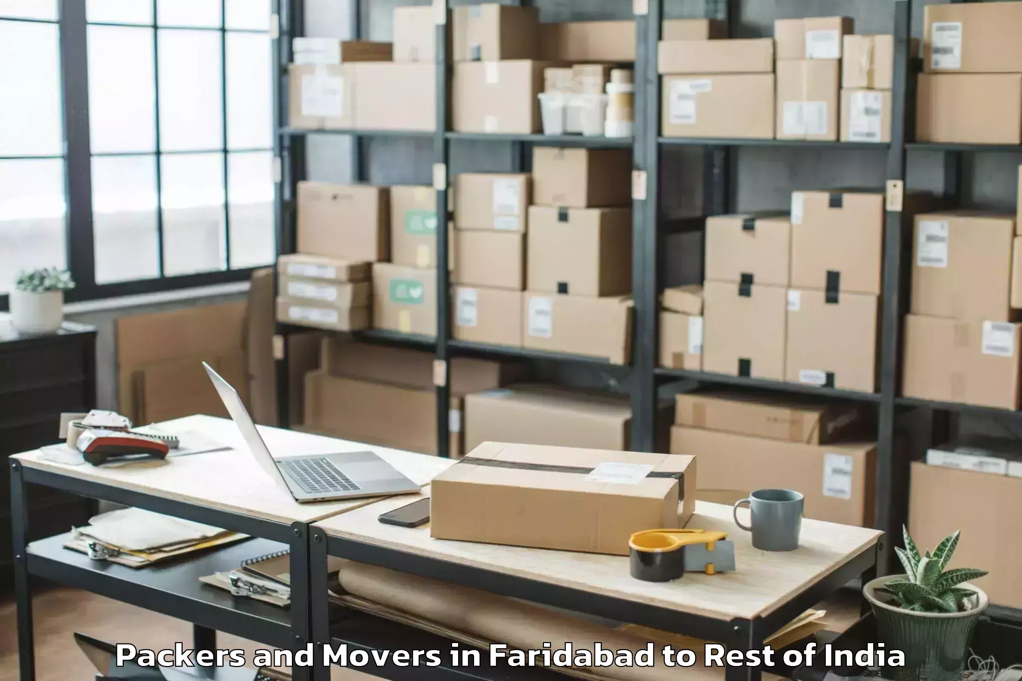 Quality Faridabad to Mella Chervu Packers And Movers